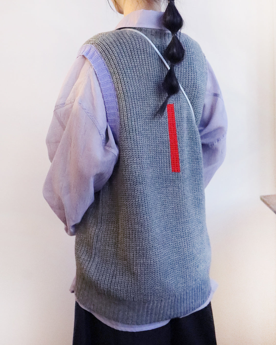 Color Block Knit Vest (2 color)