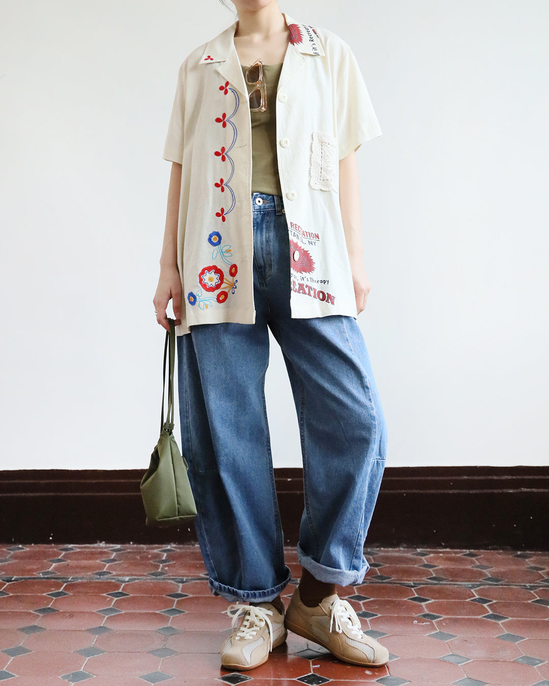 Barrel Leg Jeans (2 color | Size S-M)