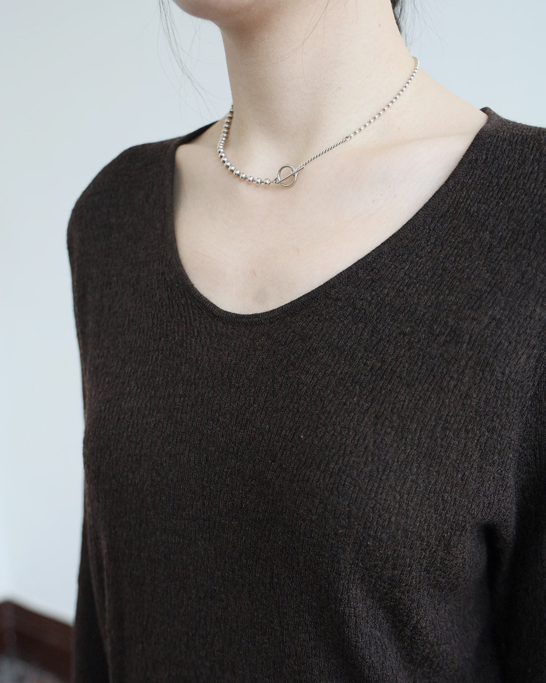 V-Neck Knit Top (6 Colors)