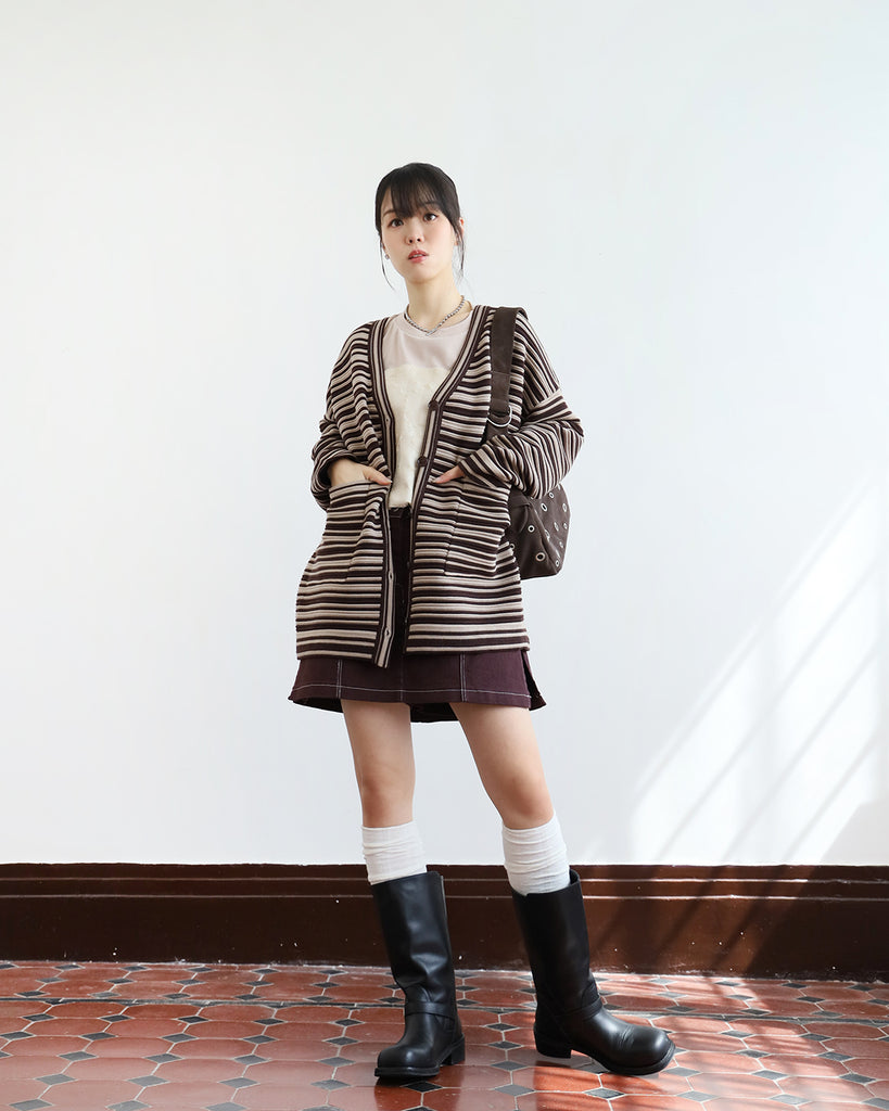 Striped Cardigan (2 color)