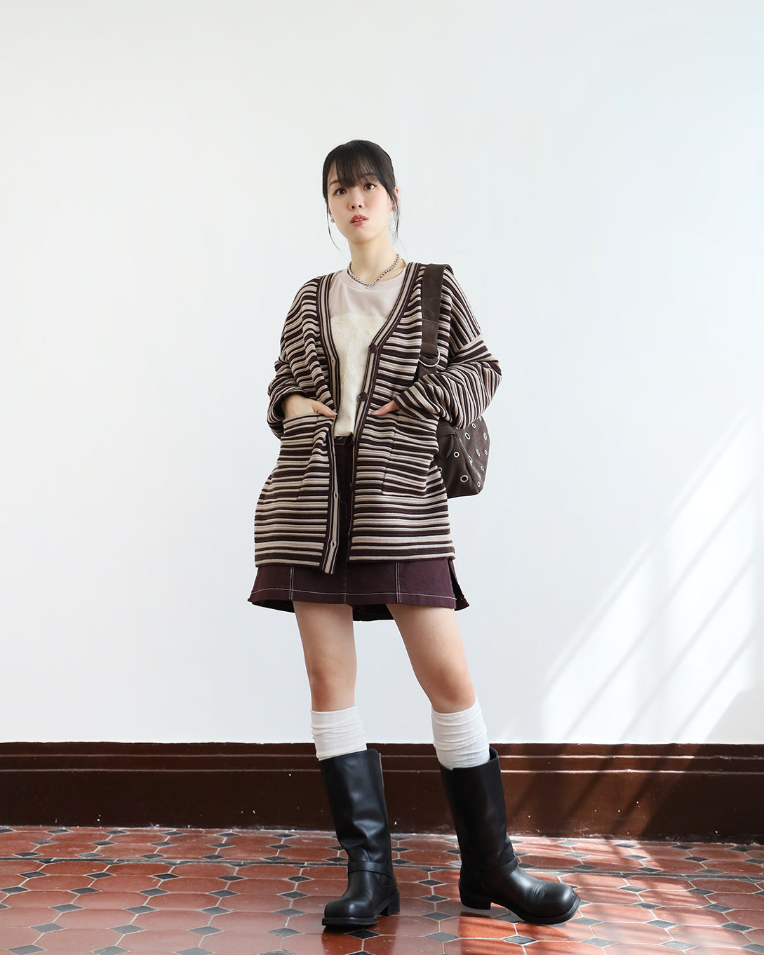 Striped Cardigan (2 color)