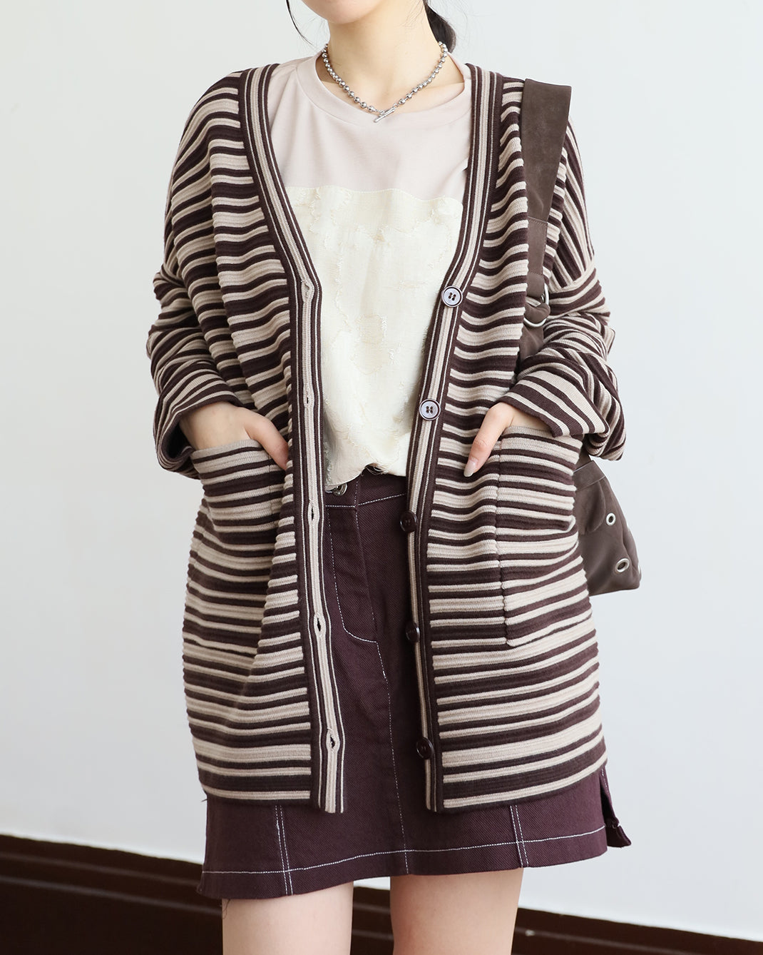 Striped Cardigan (2 color)