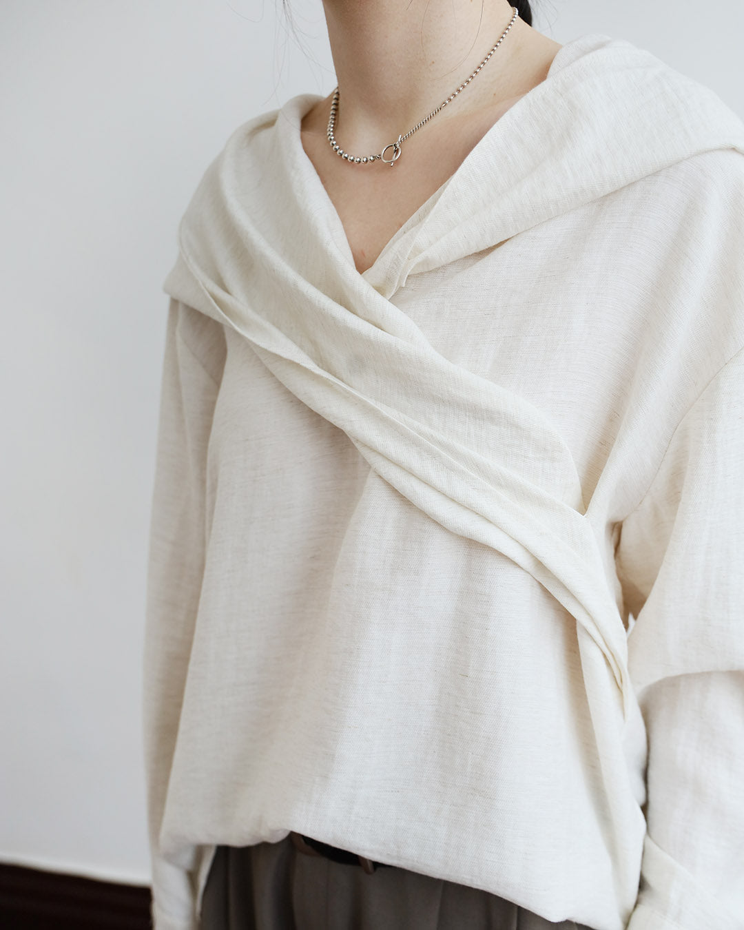 Tie Collar Blouse (3 Colors)