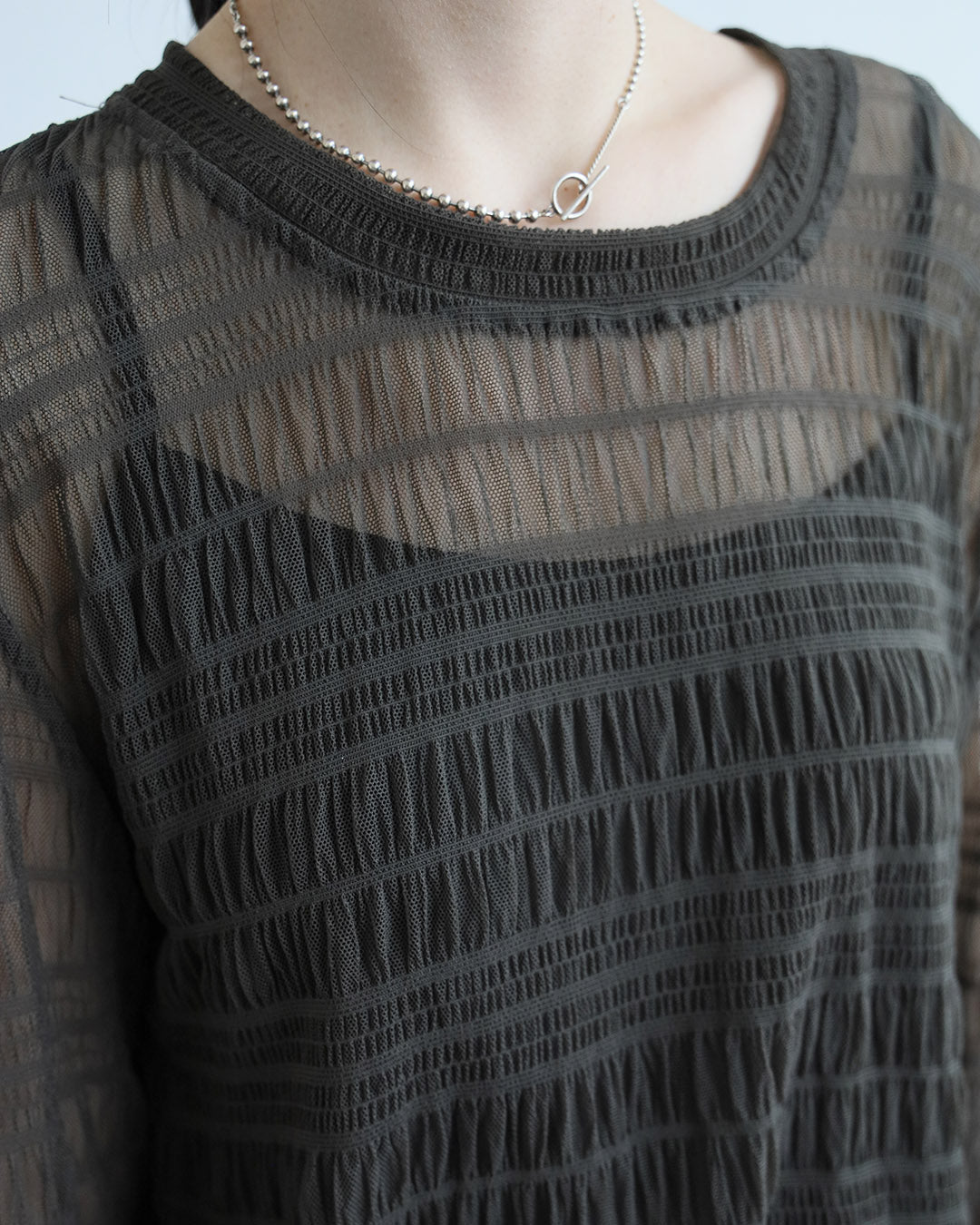 Crinkle Mesh Top (3 Colors)