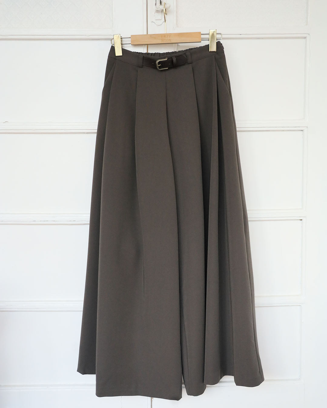 Belted Wide Leg Pants