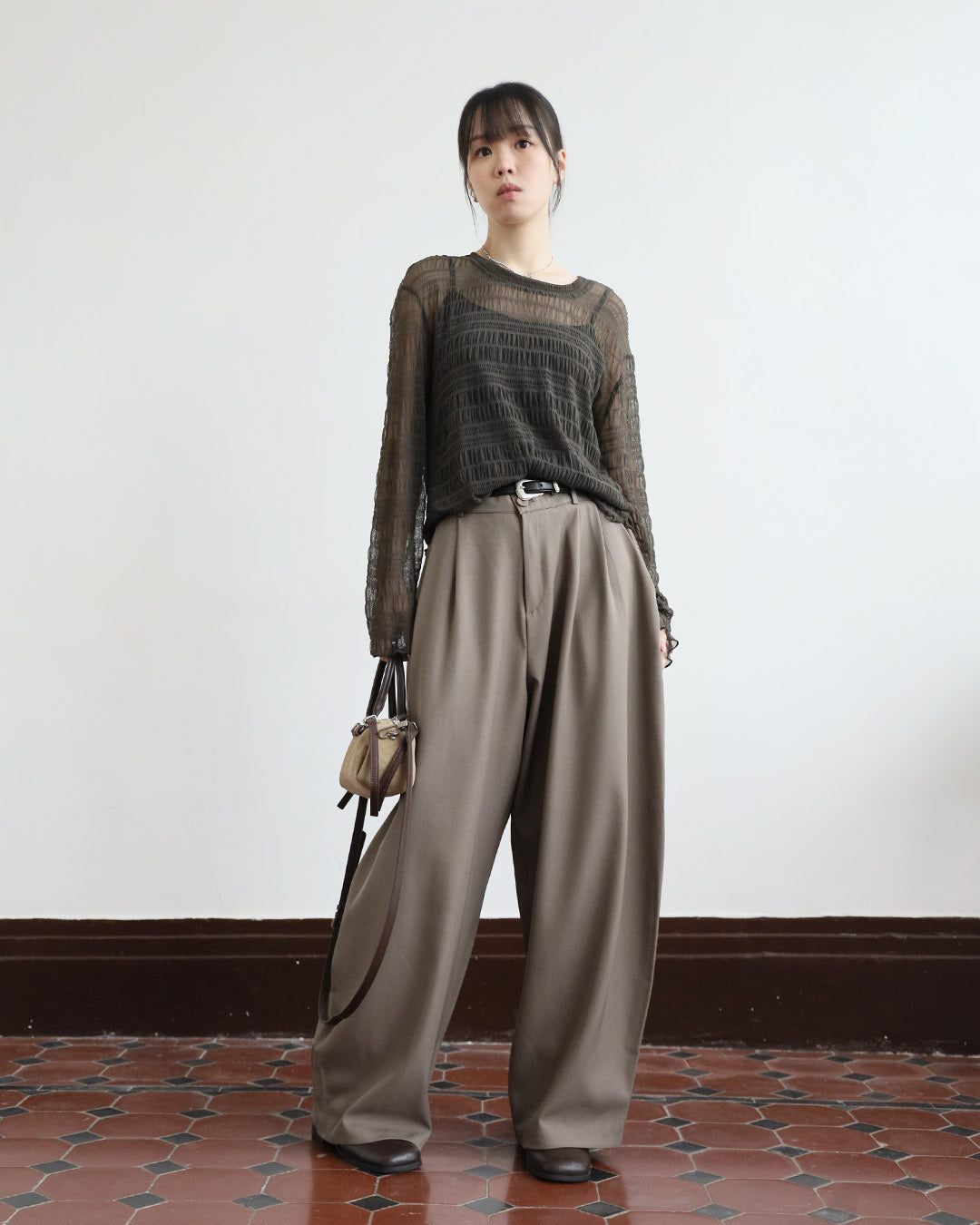 Crinkle Mesh Top (3 Colors)