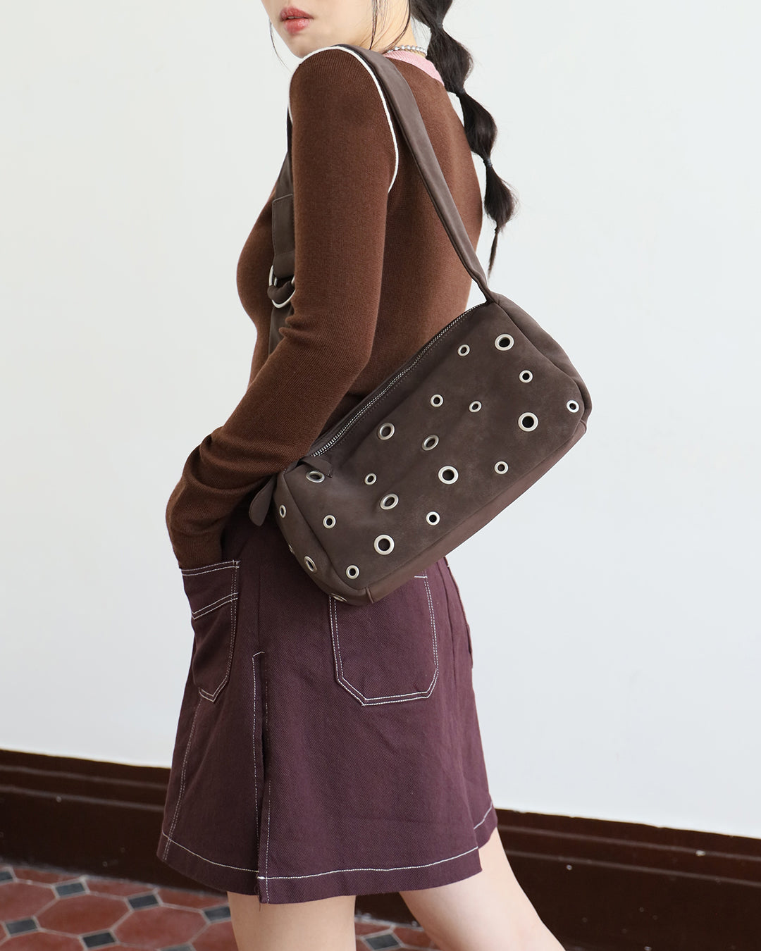 Contrast Collar Knit Top (4 color)