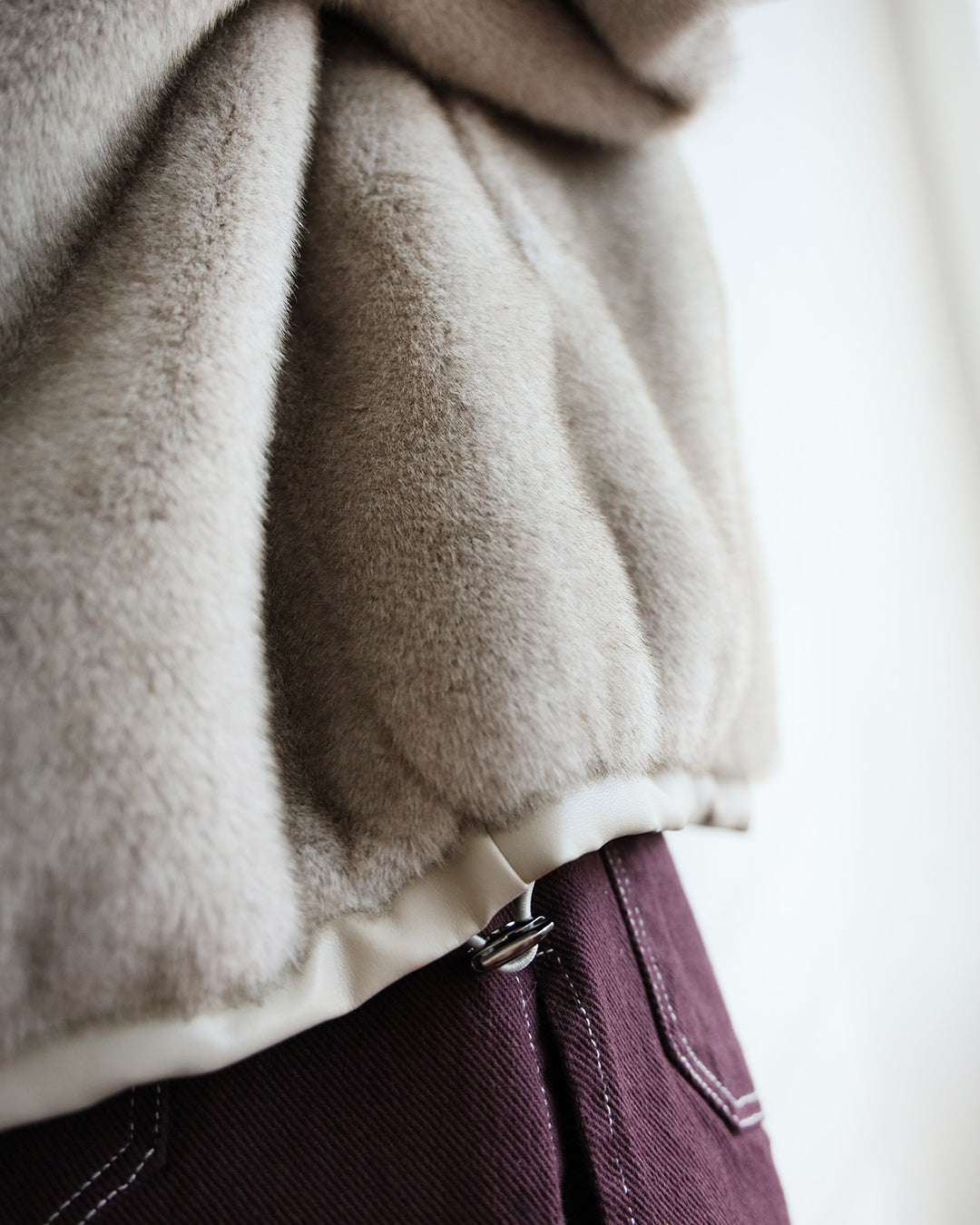 Hooded Faux Fur Jacket (2 Colors)