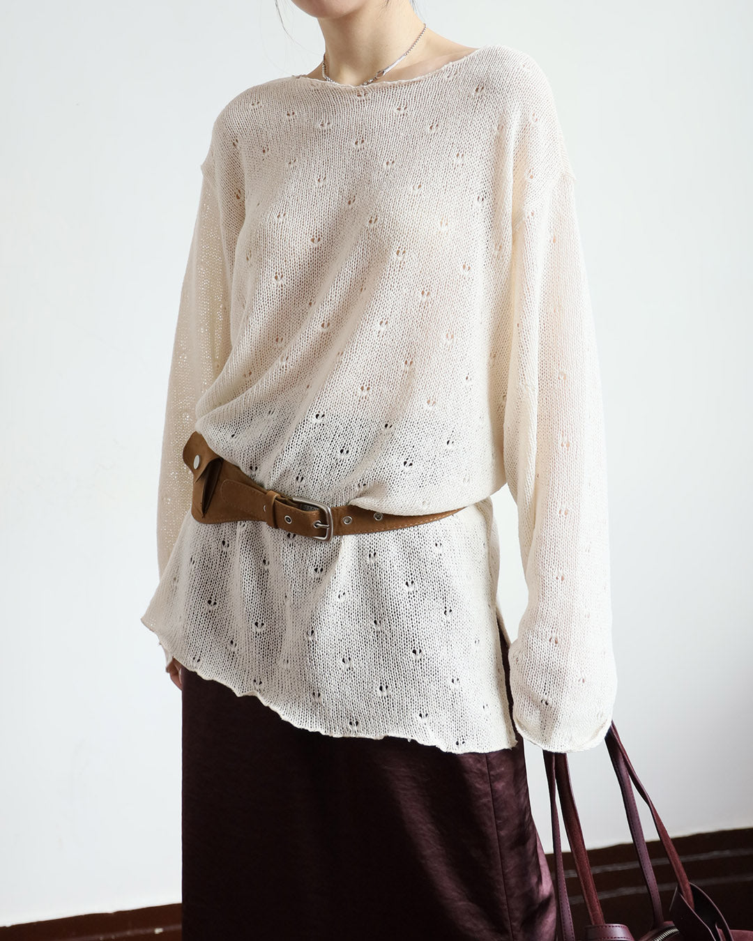 Distressed Knit Top (3 Colors)
