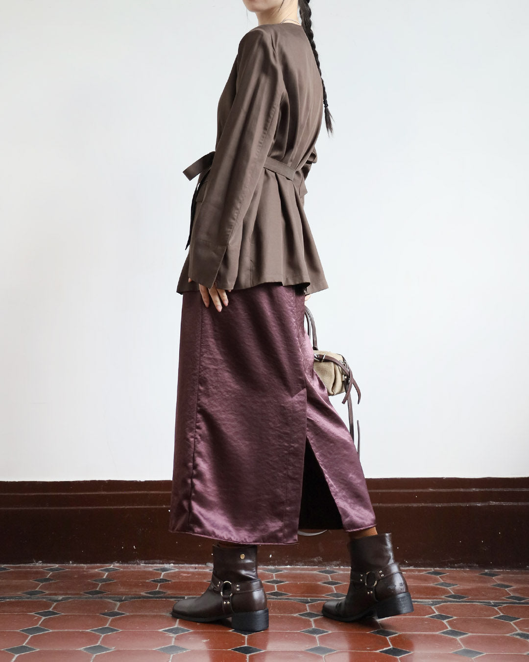 Silky Pencil Skirt (3 Colors)