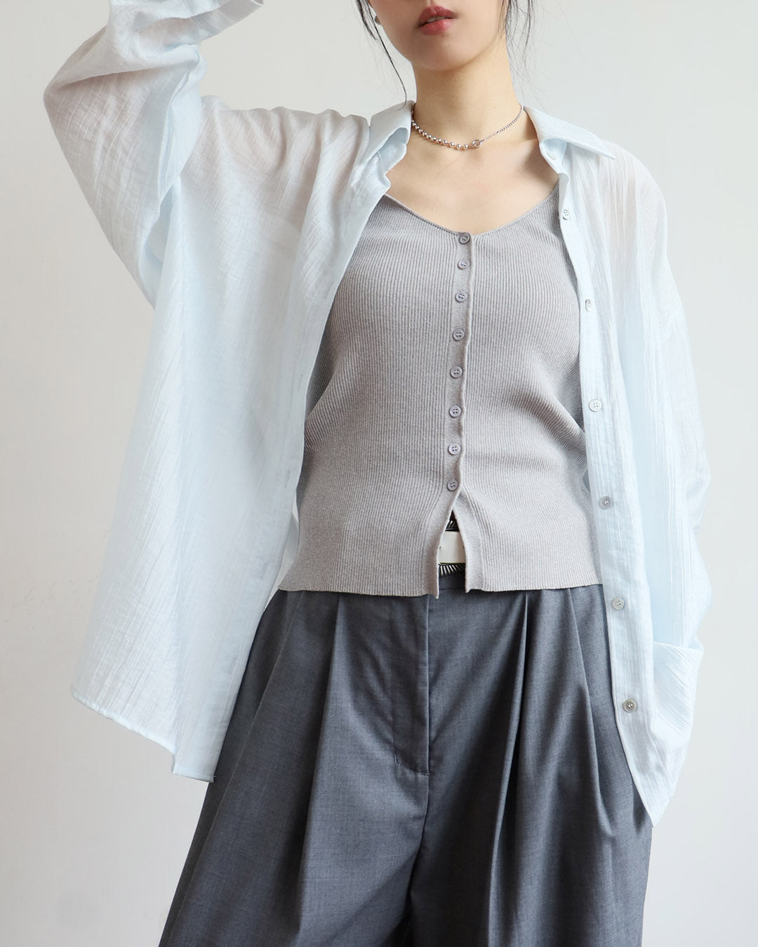 Buttons Front Vest  (2 Colors)