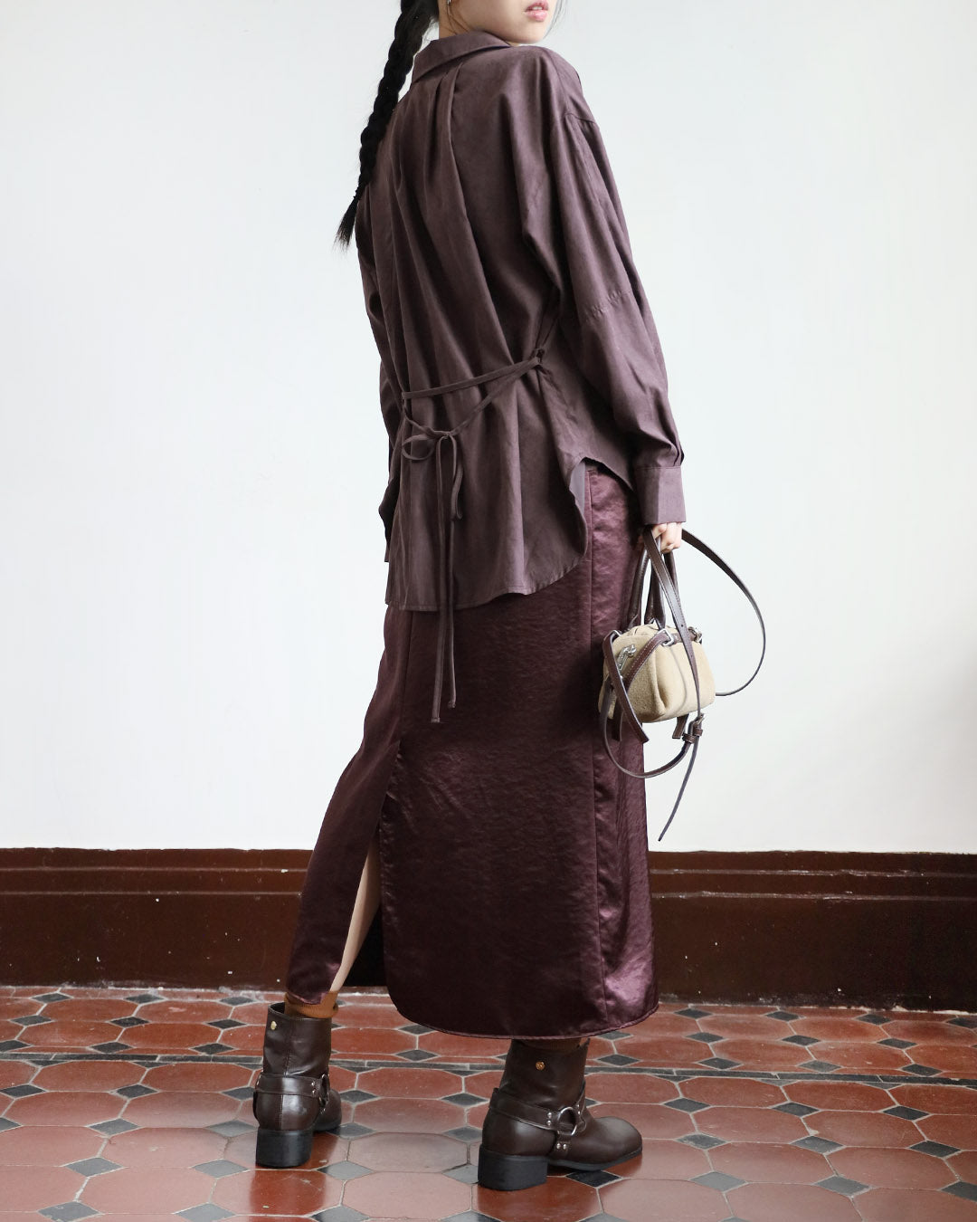 Silky Pencil Skirt (3 Colors)