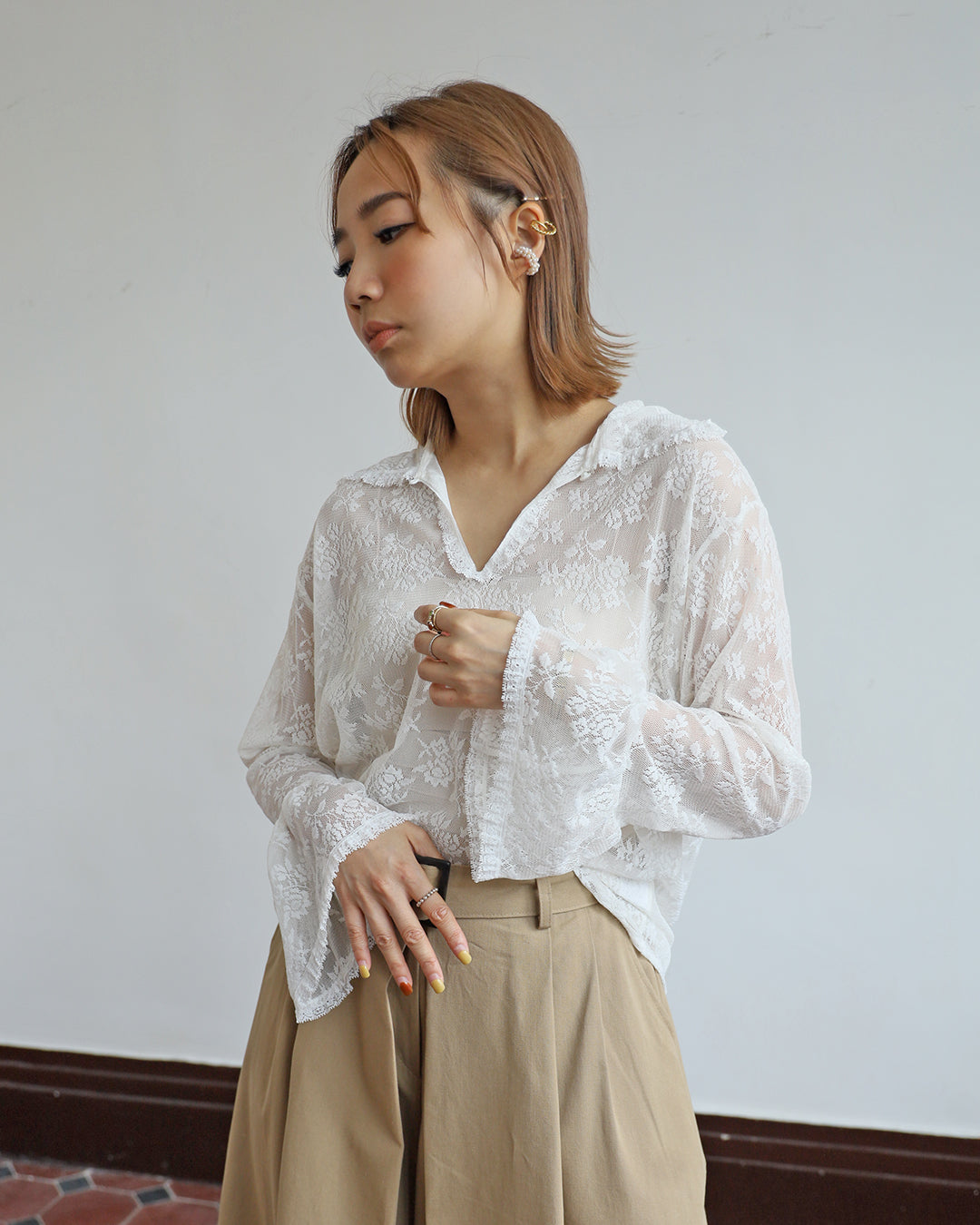 Floral Embroidered Top