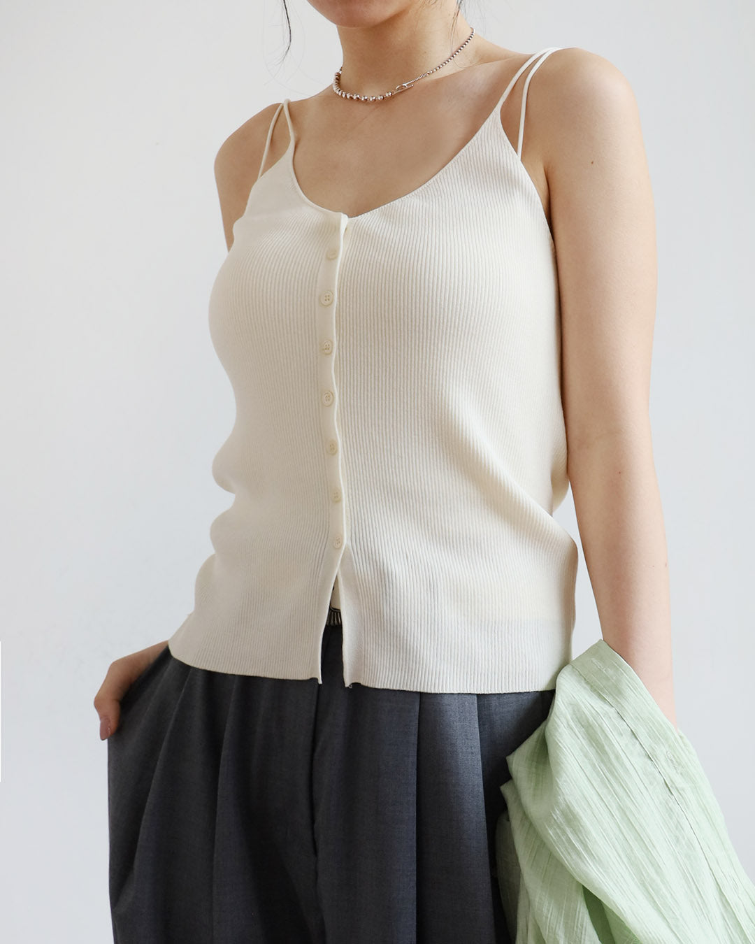 Buttons Front Vest  (2 Colors)