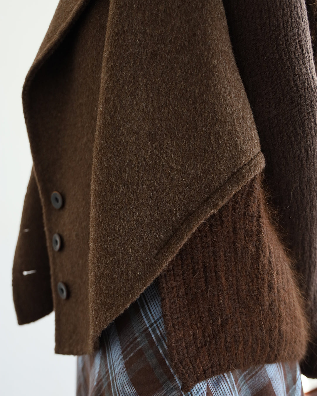 Mix Fabric Cashmere Vest (3 color)