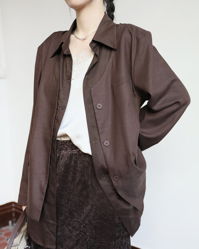 Removable Shirt Layer Blazer (2 Colors)