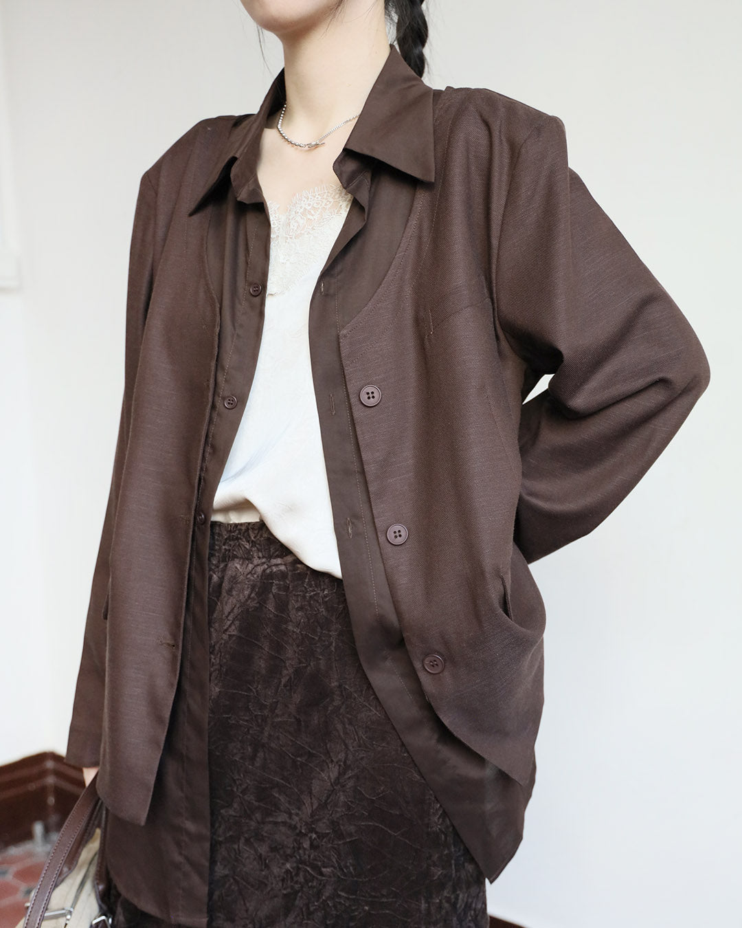 Removable Shirt Layer Blazer (2 Colors)