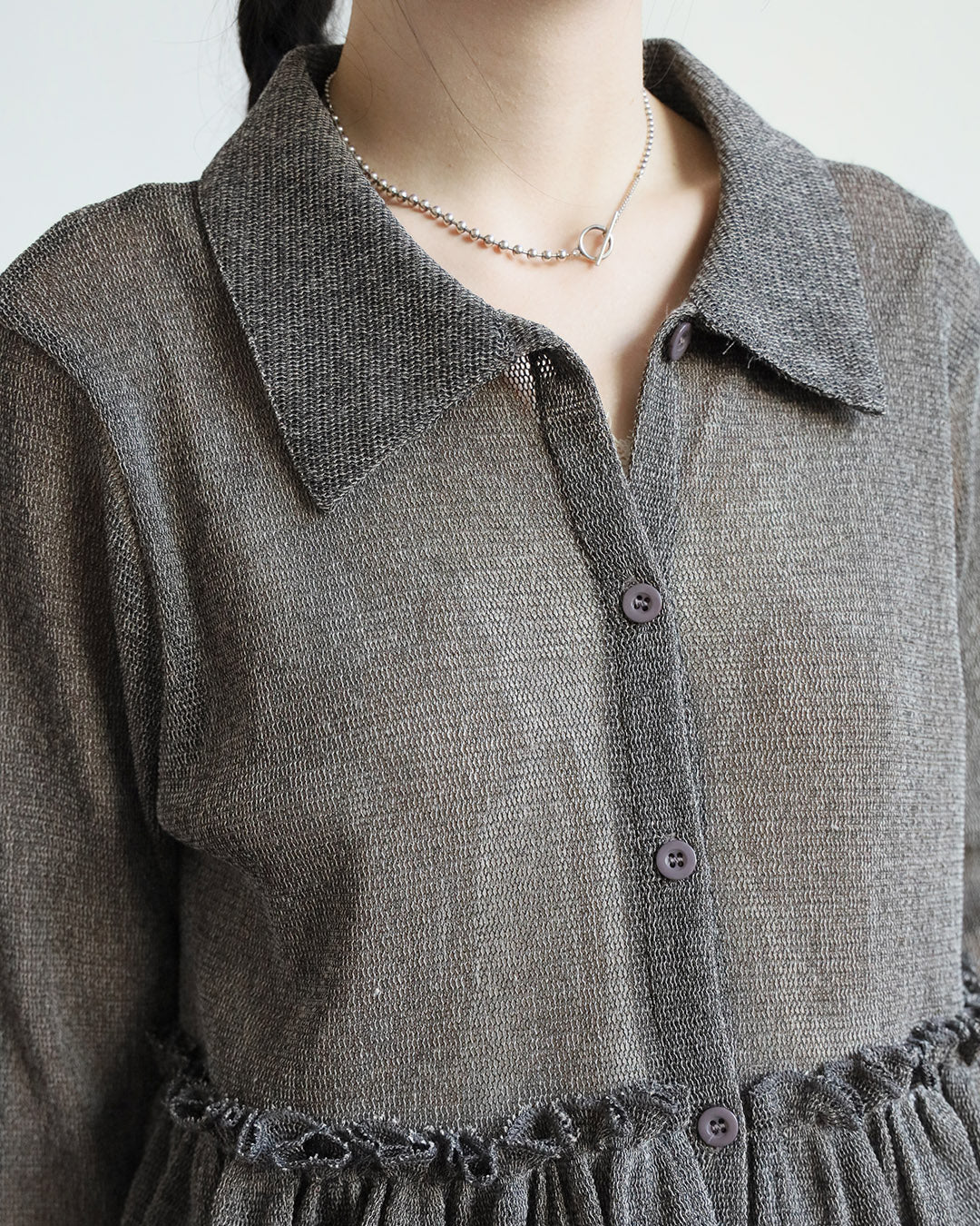Ruffle Layered Mesh Top (2 Colors)