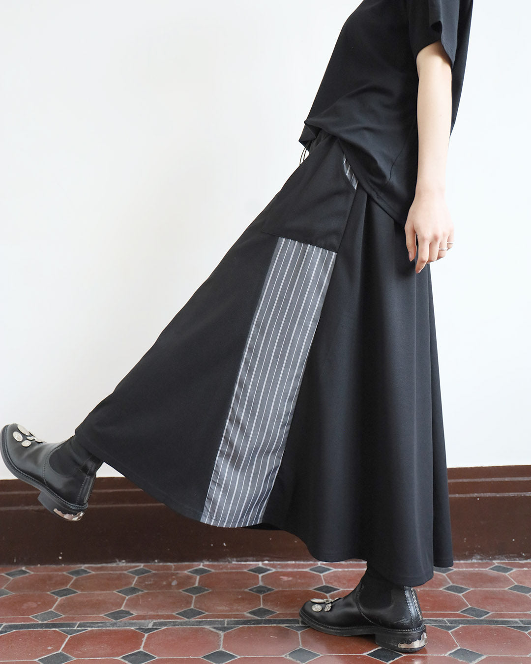 Japan Brand - Pinstriped Insert Skirt (2 Colors)