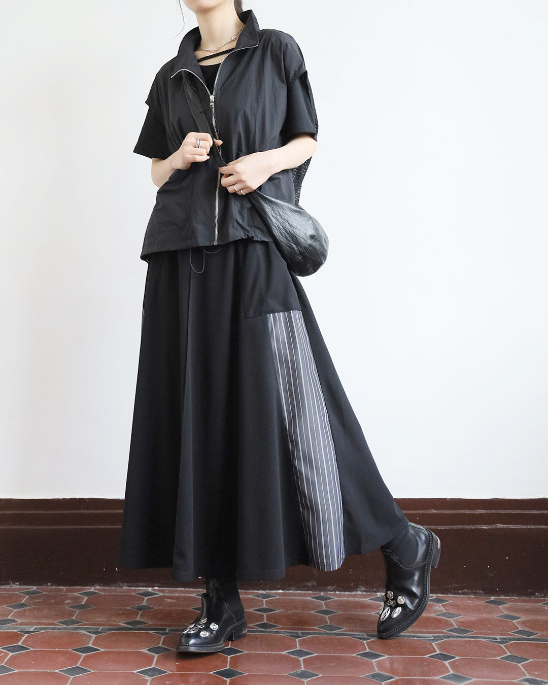 Japan Brand - Pinstriped Insert Skirt (2 Colors)