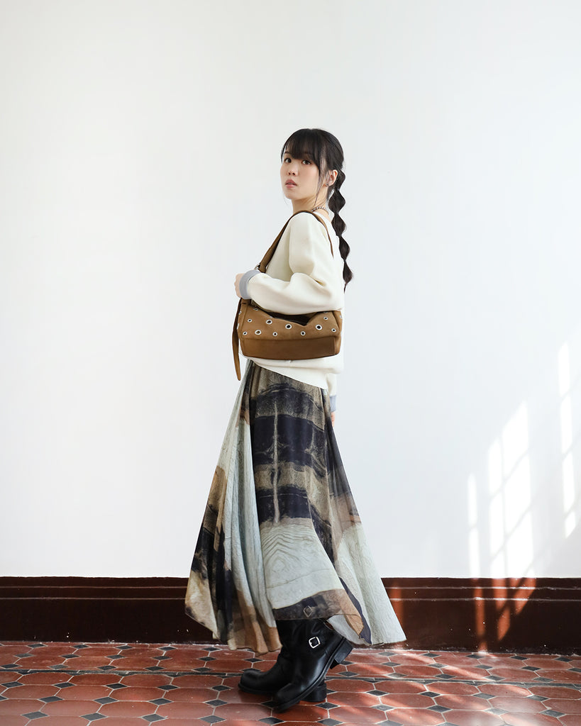 Pattern Skater Skirt ( 2 color)