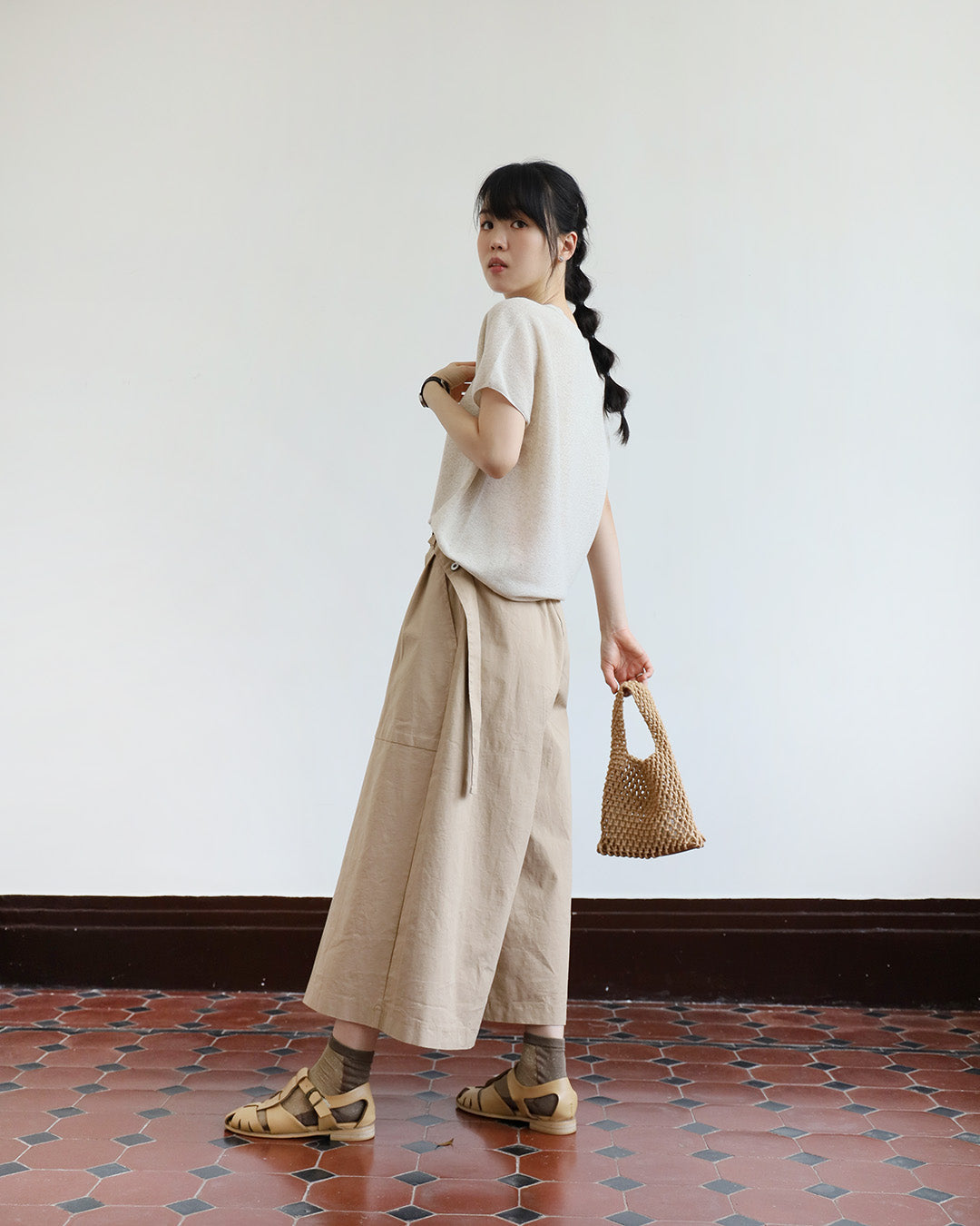 Layered Culottes w/ Belt (2-Color/ Size S- L)