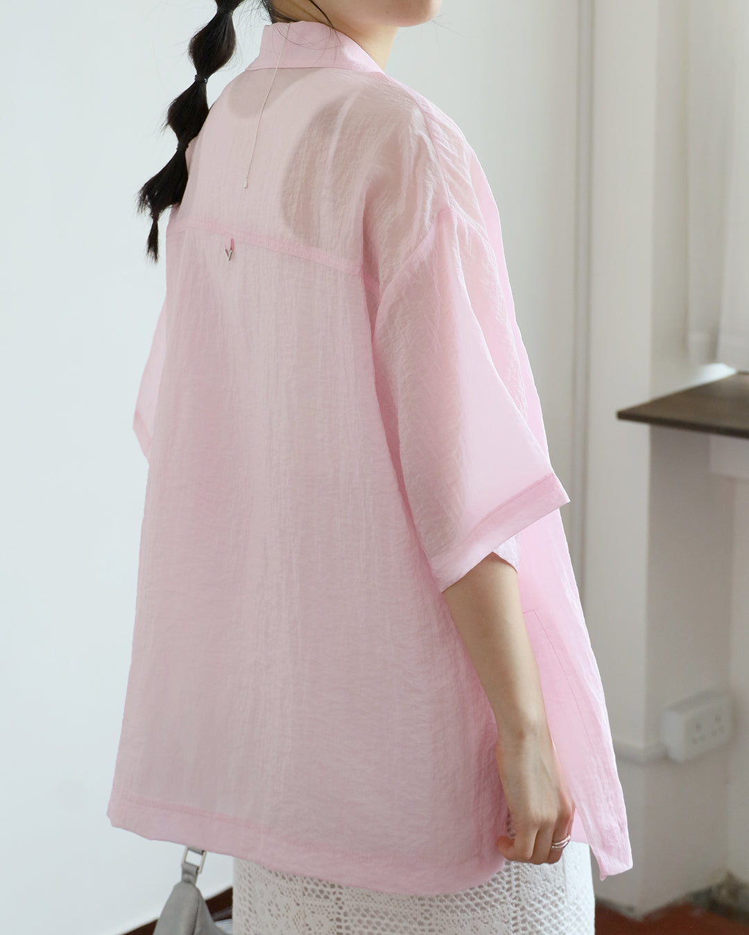 Sheer Revere Collar Shirt