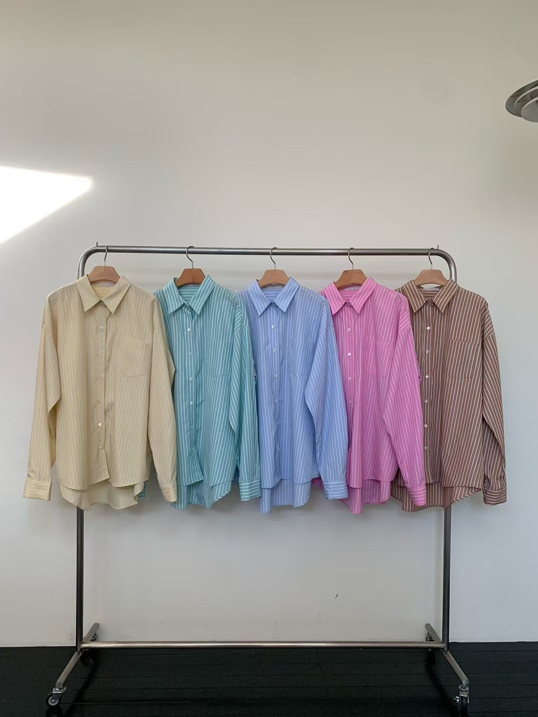 Oversized Pinstripe Shirt (5 color)