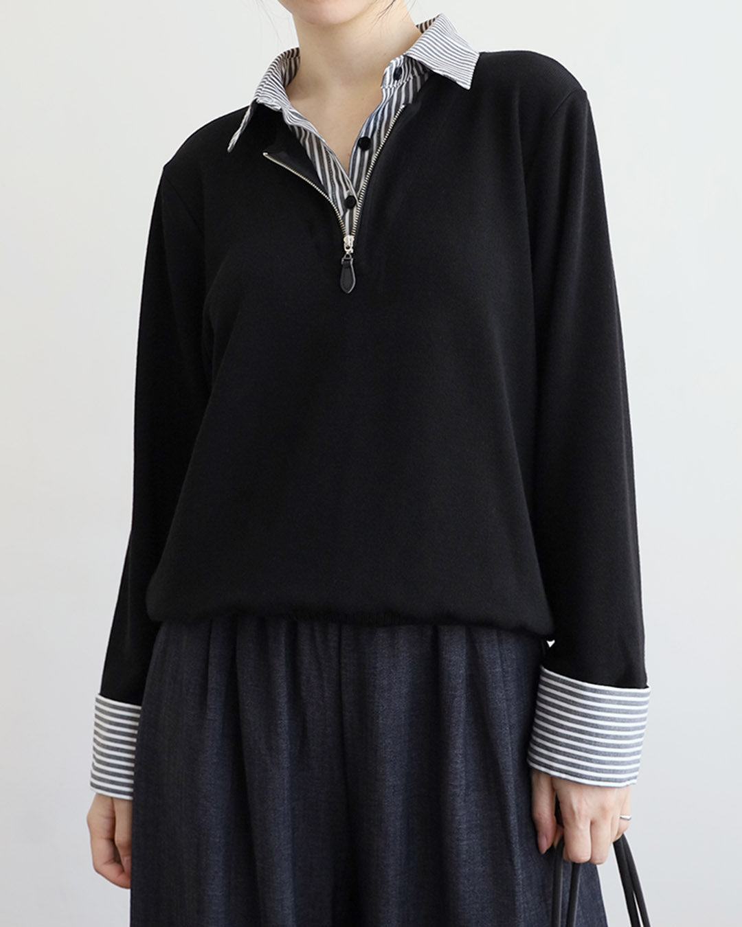 2 in 1 Zip-Up Top (2 Colors)