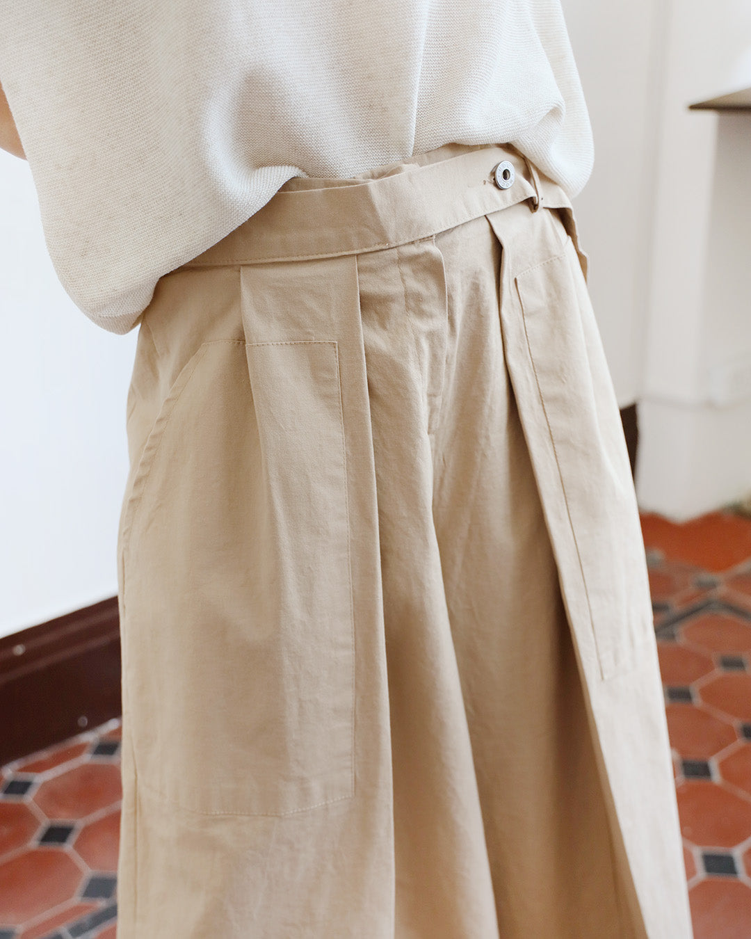 Layered Culottes w/ Belt (2-Color/ Size S- L)