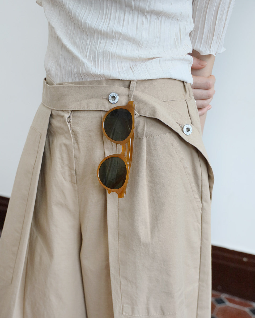 Layered Culottes w/ Belt (2-Color/ Size S- L)