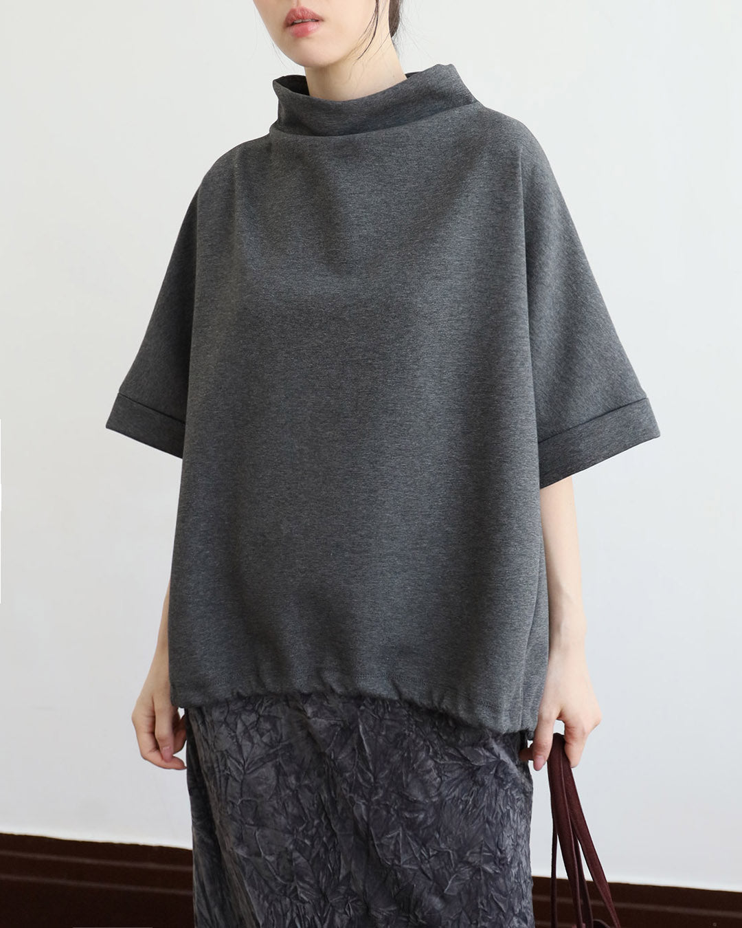 Relaxed Fit Turtle Neck Top (3 Colors)
