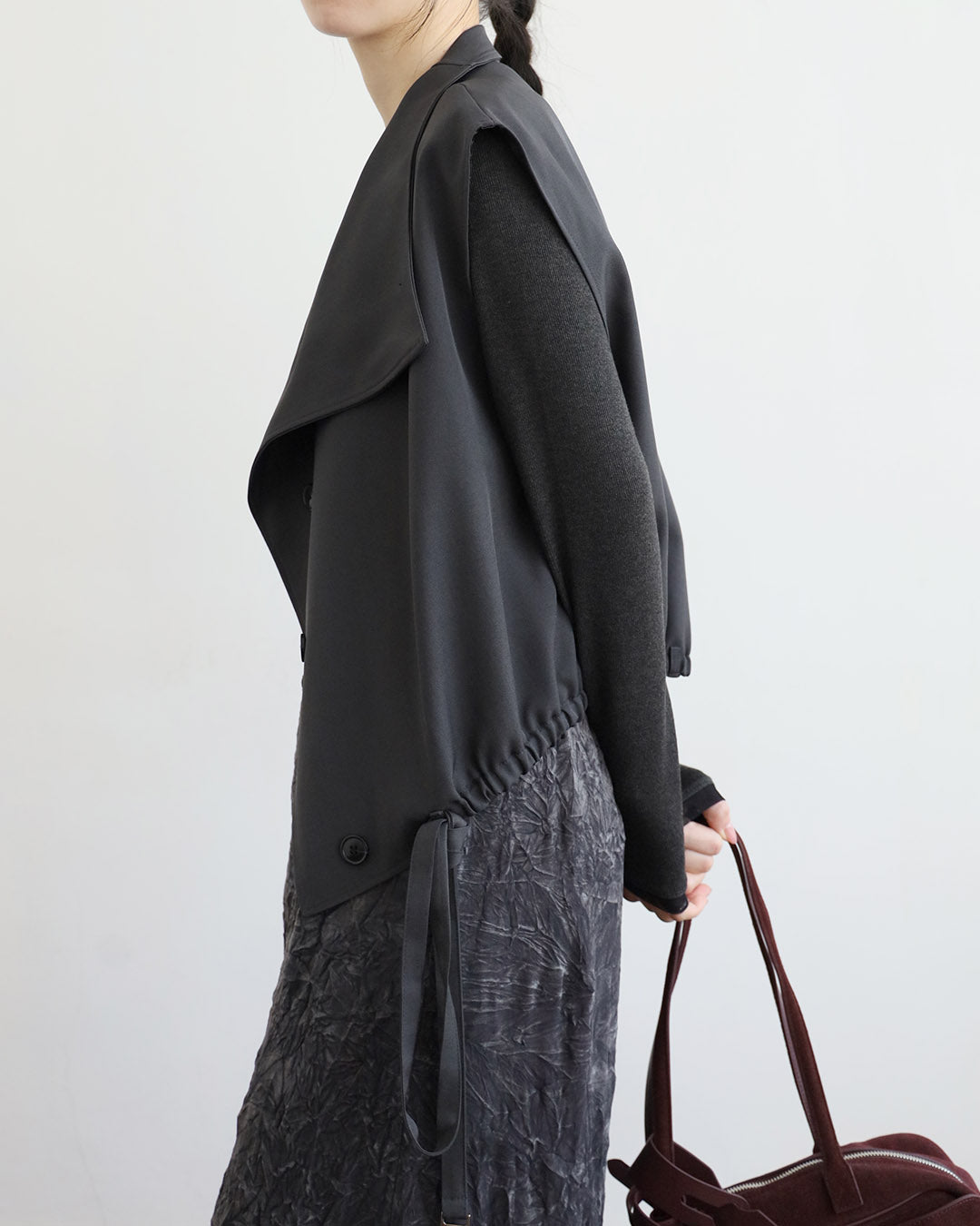 Draped Trench Vest (2 Colors)