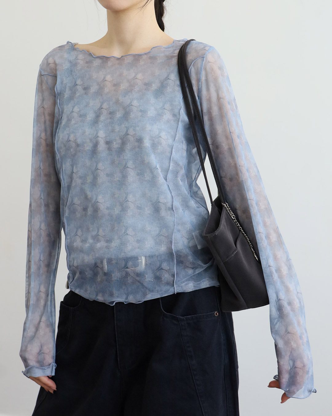 Floral Mesh Top