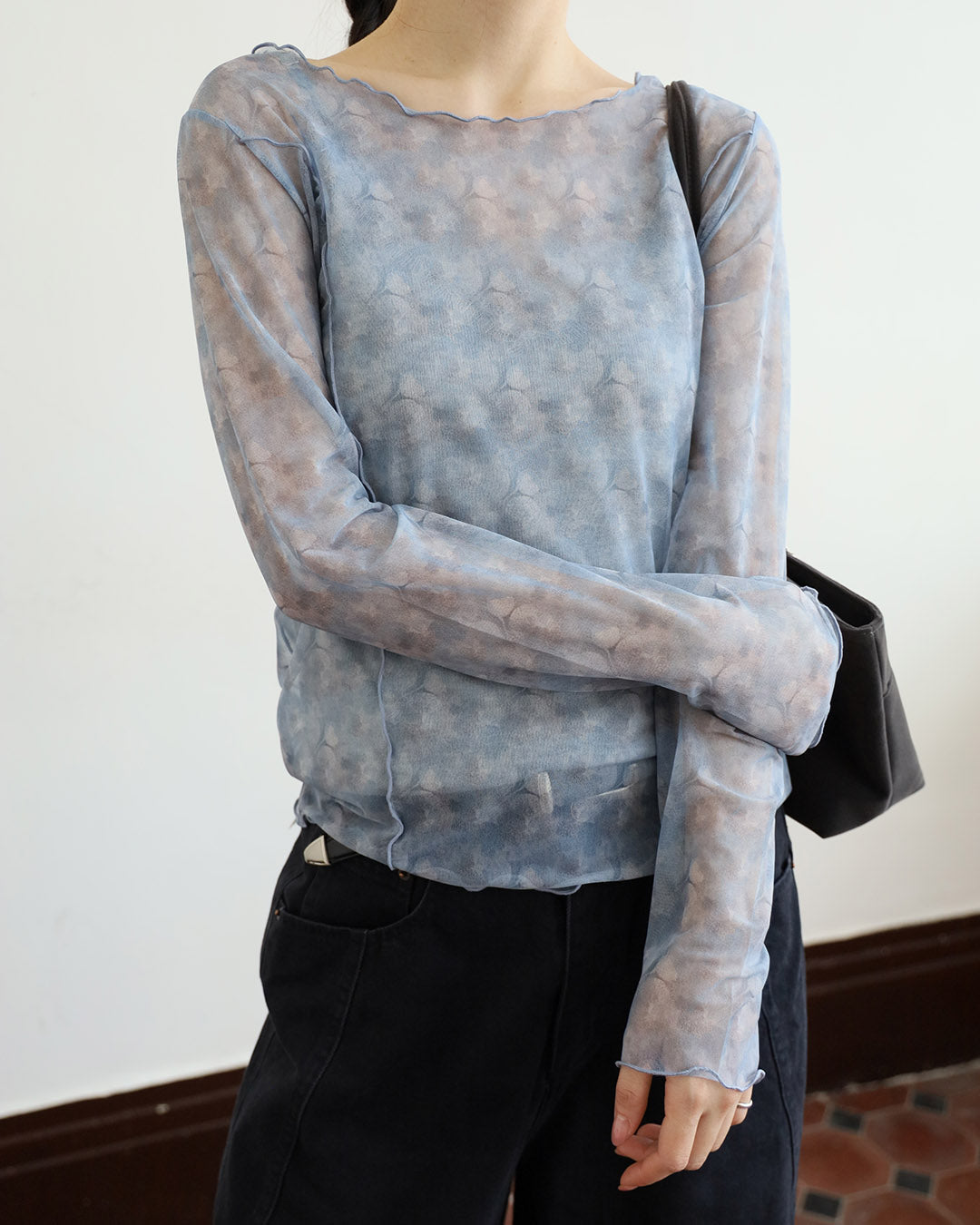 Floral Mesh Top