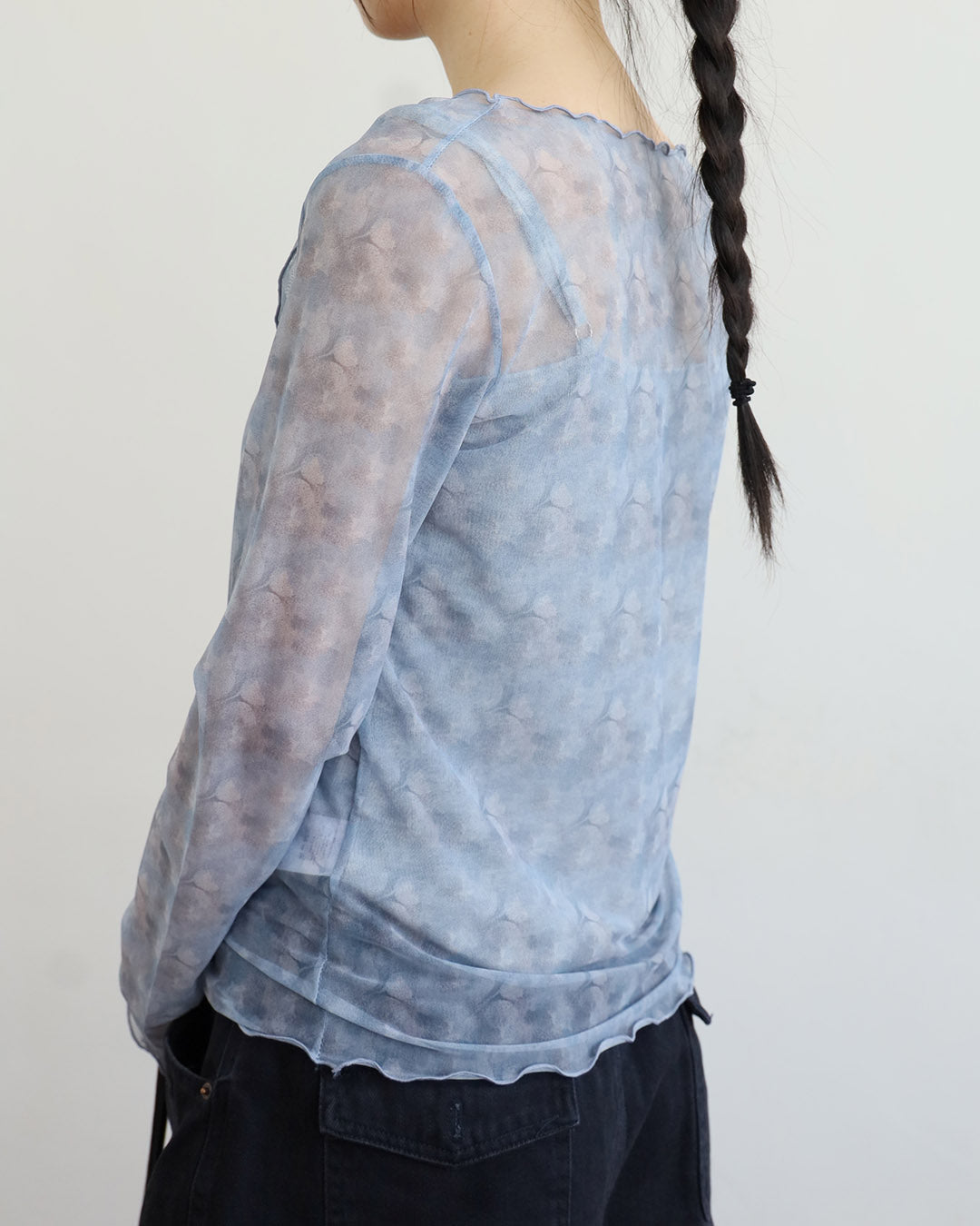 Floral Mesh Top