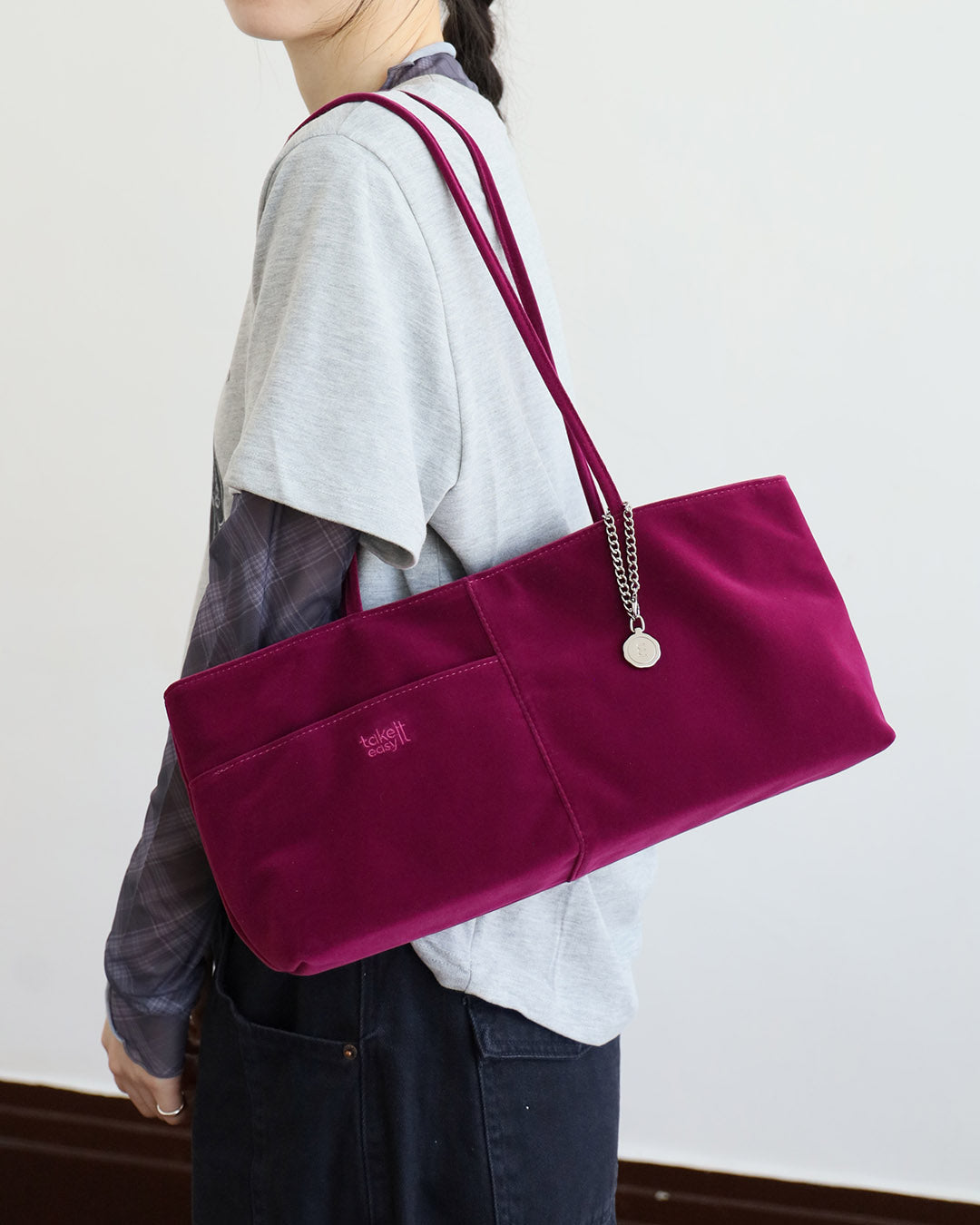 Velvet Baguette Bag (10 Colors)