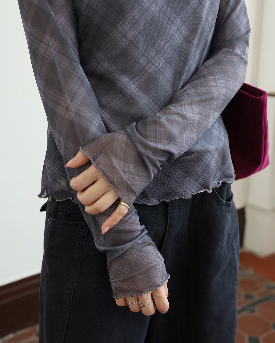 Checker Mesh Top (3 Colors)