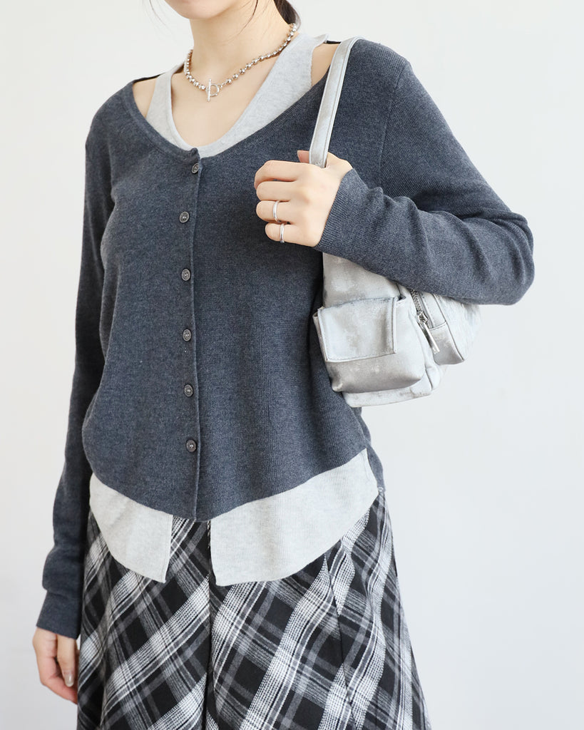 2 in 1 Layered Knit Top (2 Colors)