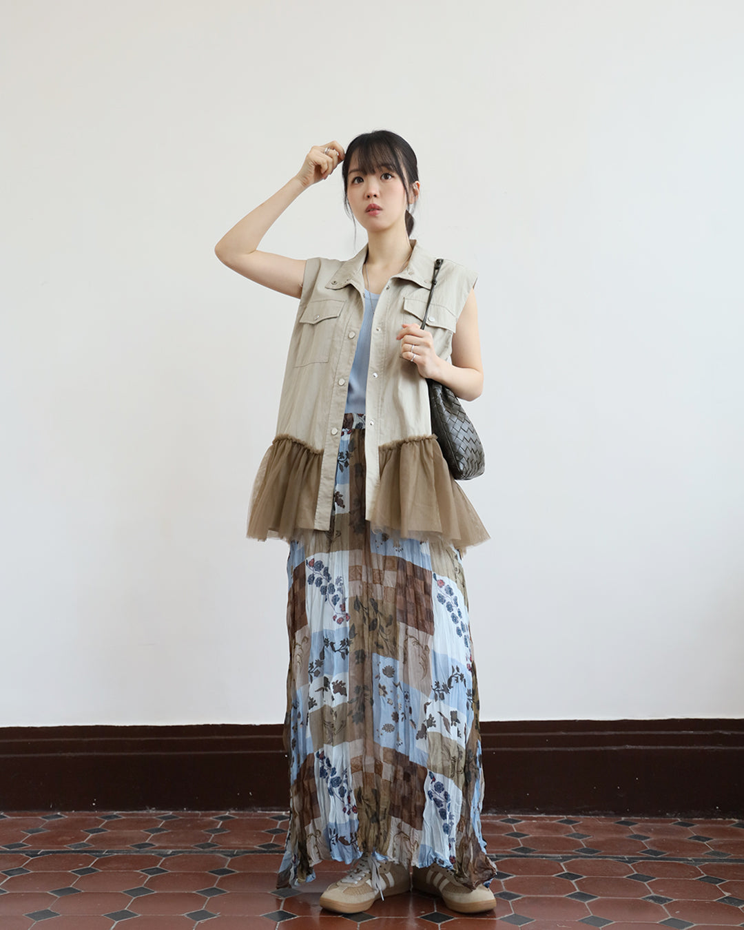 Mesh Hem Vest