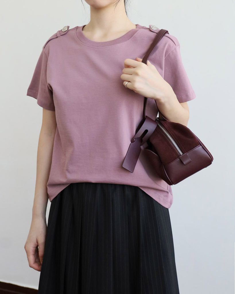 Utility Shoulder-Tab Tee (4 Colors)