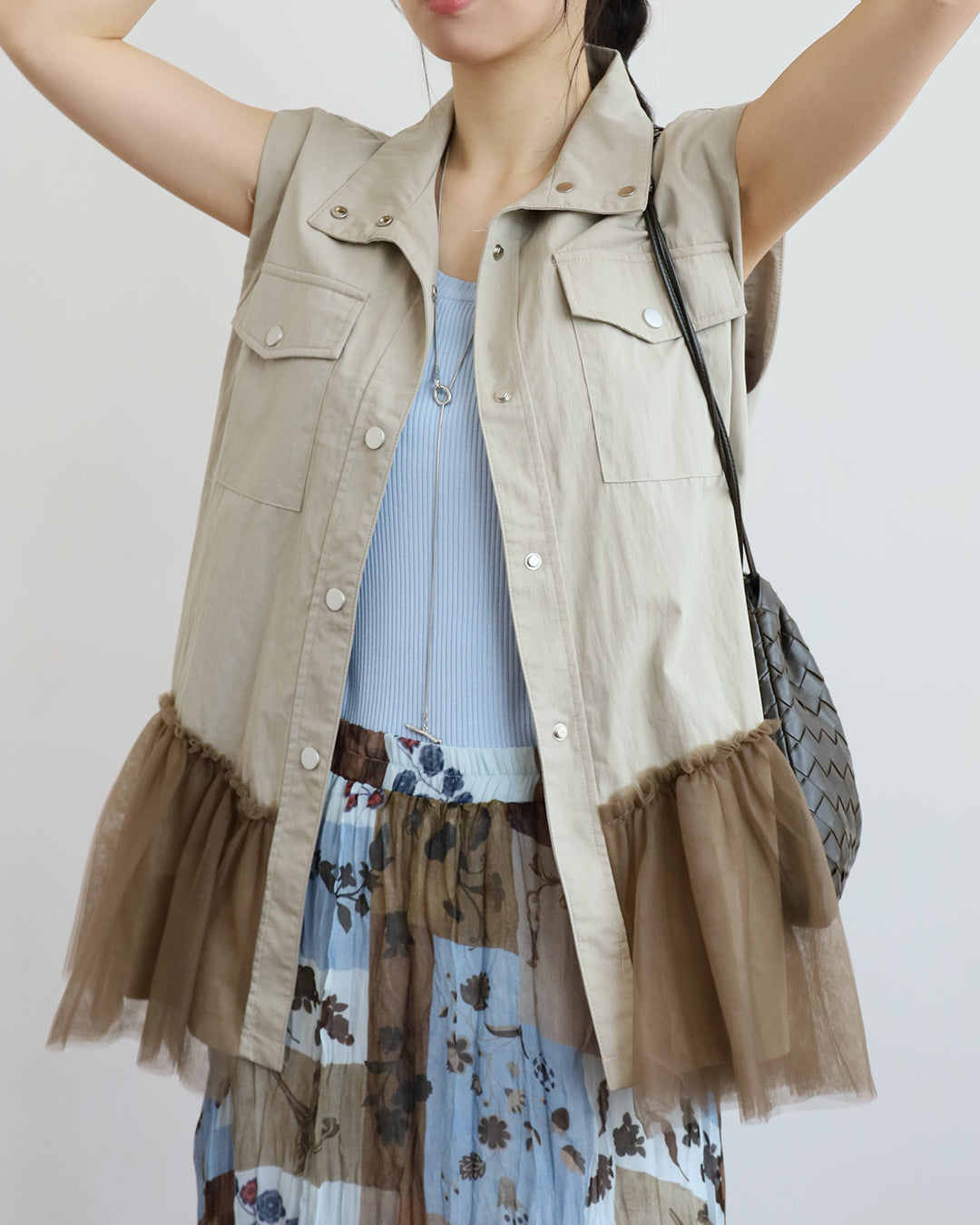 Mesh Hem Vest