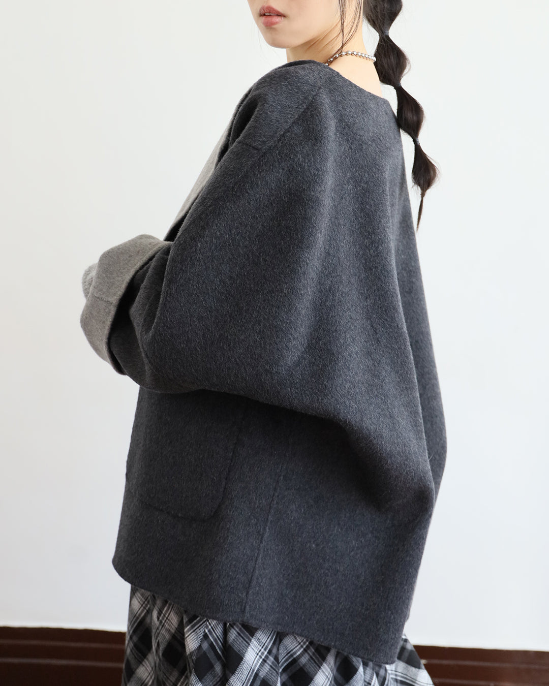 Reversible Cashmere Jacket (2 color)