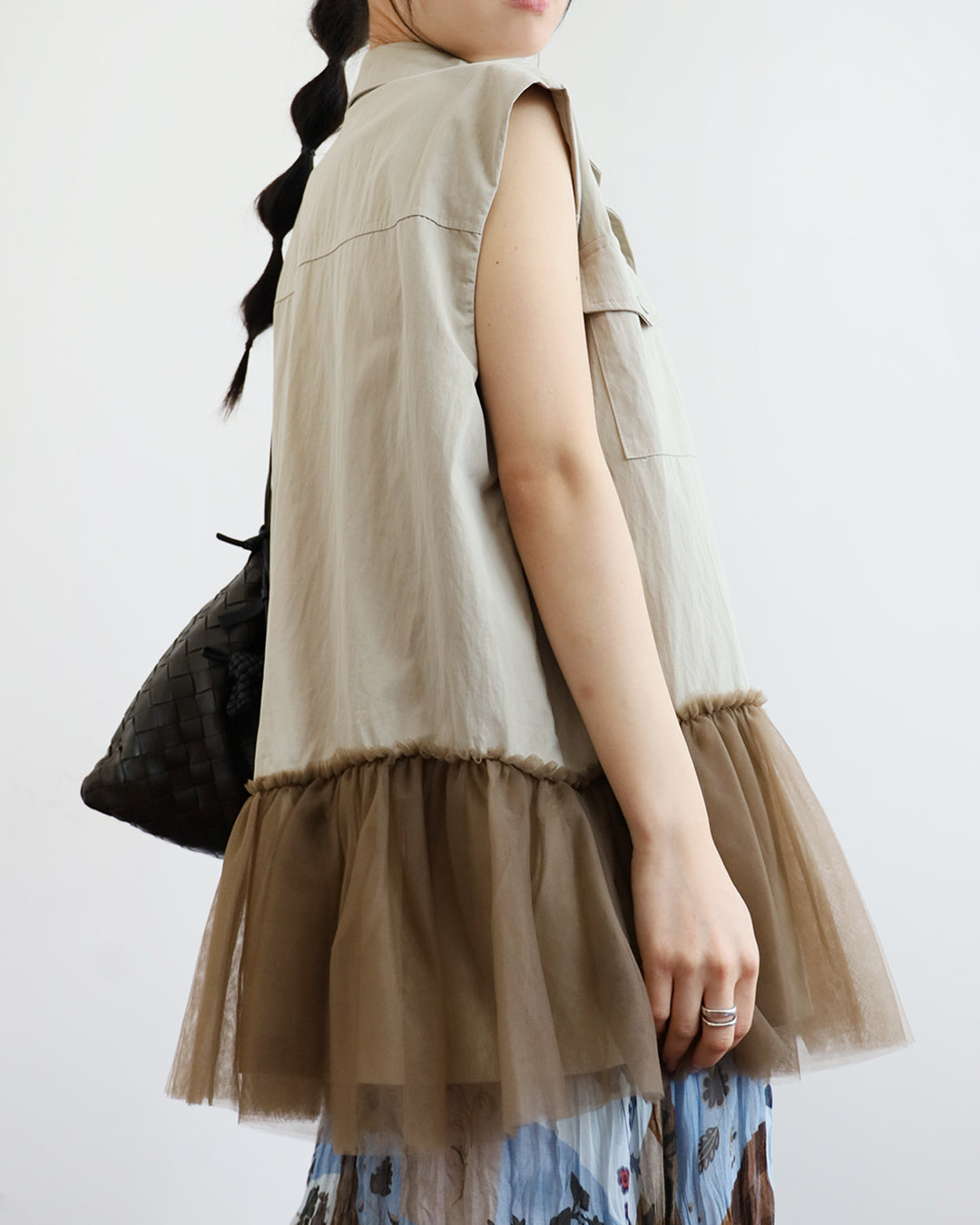 Mesh Hem Vest