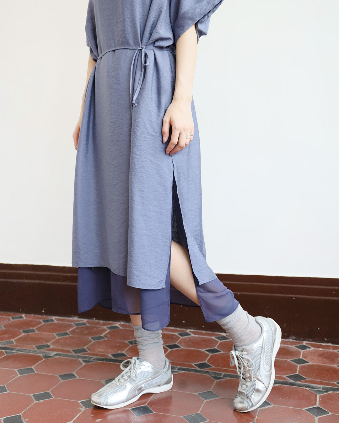 Relaxed Mesh Layer Dress (3 Colors)