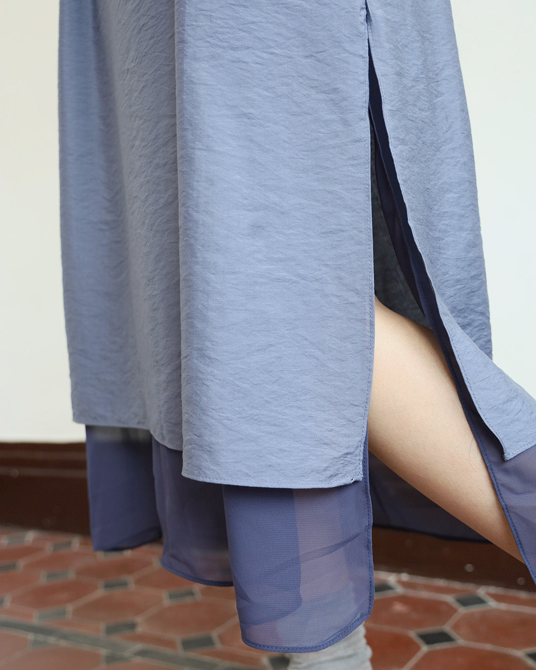 Relaxed Mesh Layer Dress (3 Colors)