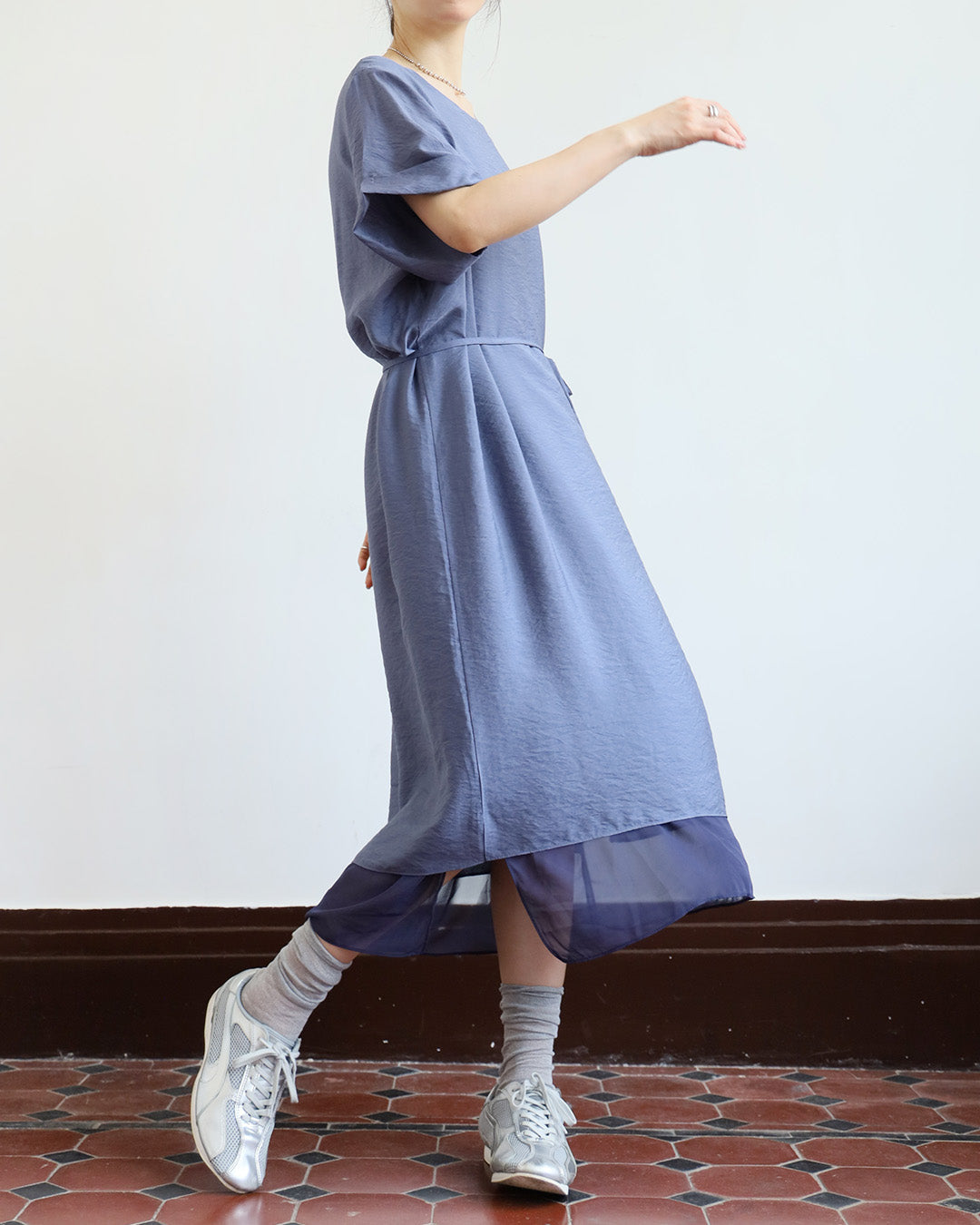 Relaxed Mesh Layer Dress (3 Colors)