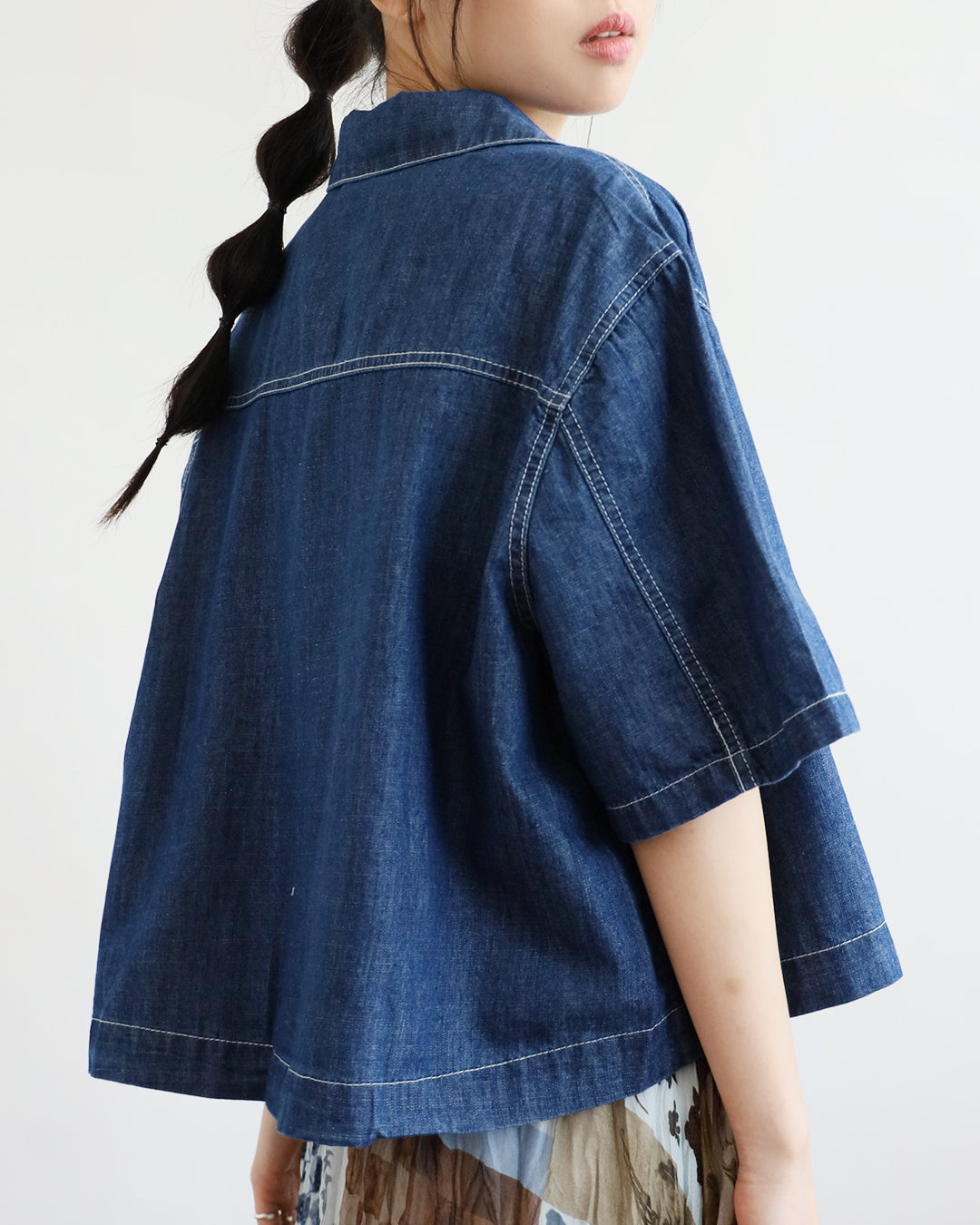 Japan Brand - Contrast Pockets Denim Shirt