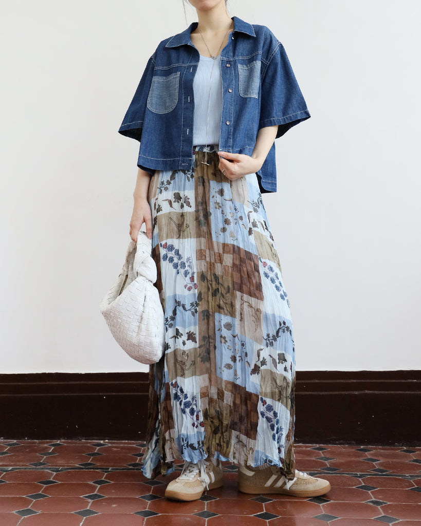 Japan Brand - Contrast Pockets Denim Shirt