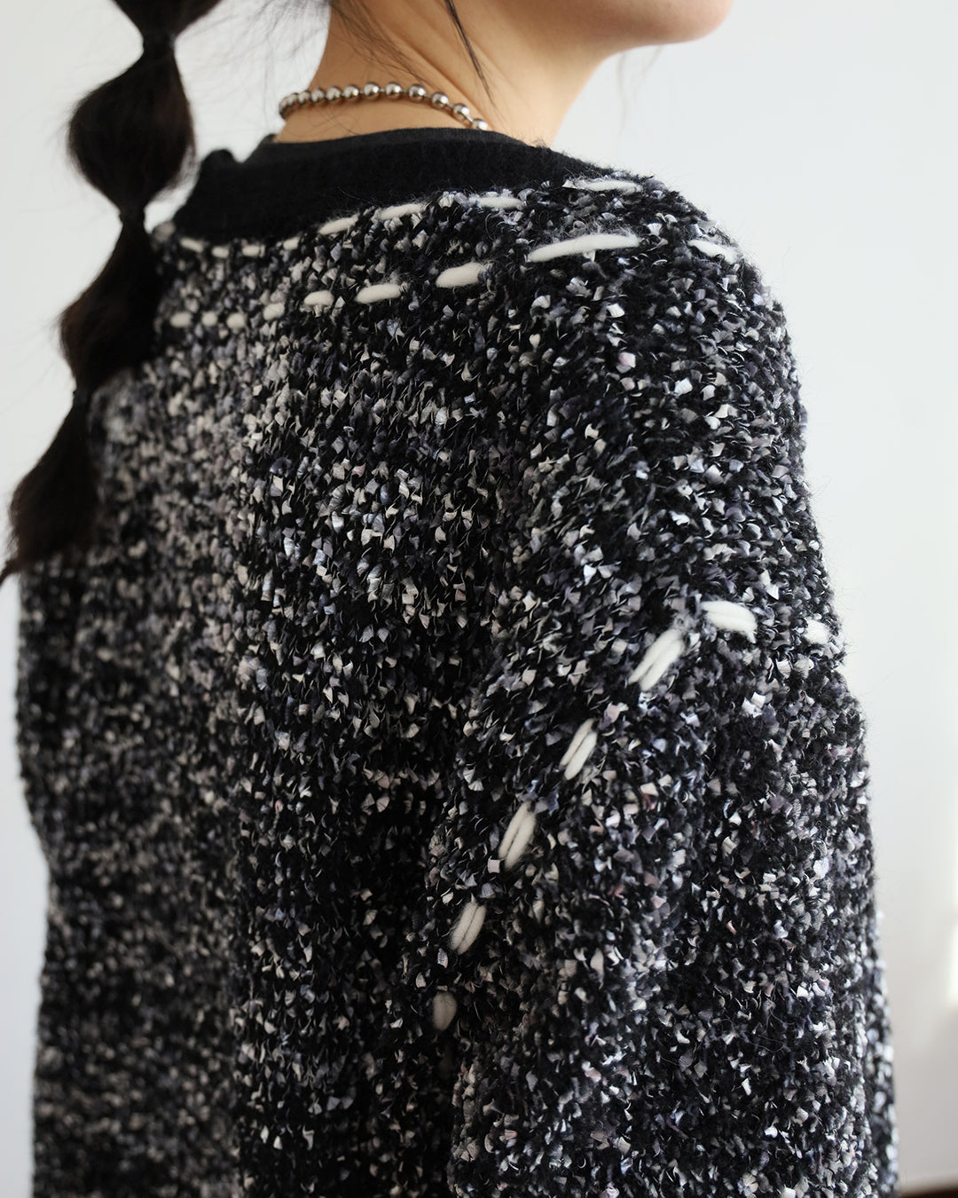 Contrast Stitch Pockets Cardigan (2 Colors)